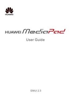 Huawei MediaPad T1 7.0 Pro manual. Tablet Instructions.